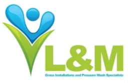 L and M Artificial Grass logo