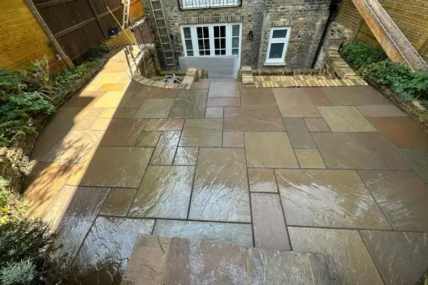 Artificial grass installation by 4 Season Landscaping