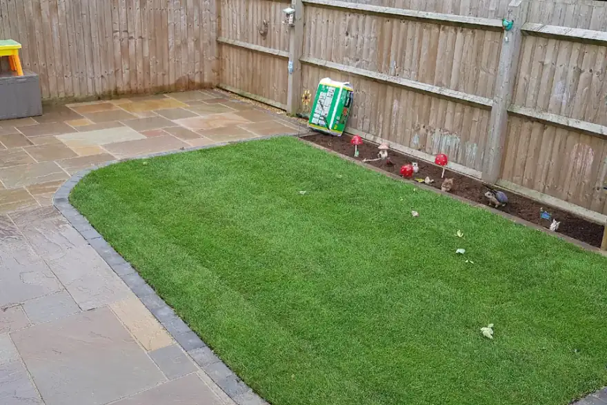 Artificial grass installation by A & P Landscaping Solutions Ltd