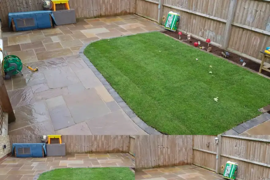 Artificial grass installation by A & P Landscaping Solutions Ltd