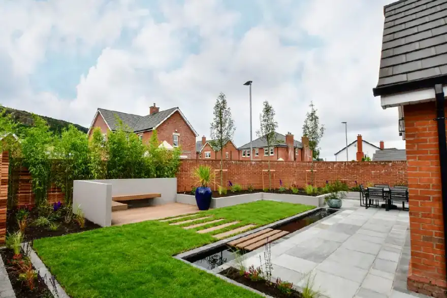 Artificial grass installation by A Better Garden