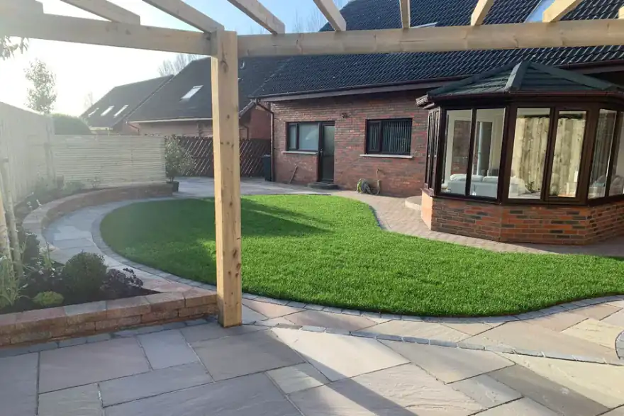 Artificial grass installation by A Better Garden