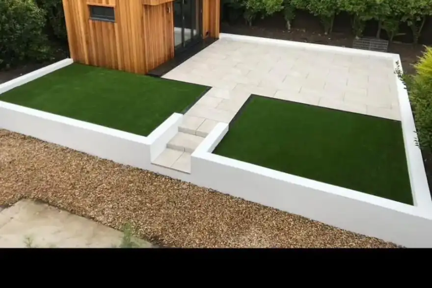 Artificial grass installation by A1 Landscapes