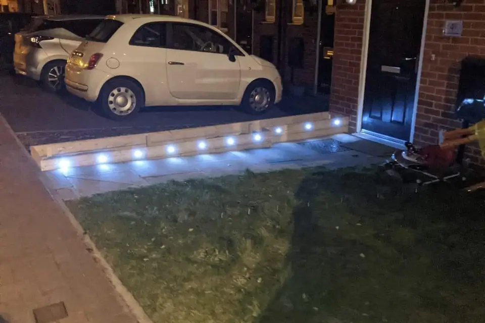 Artificial grass installation by AA Bespoke