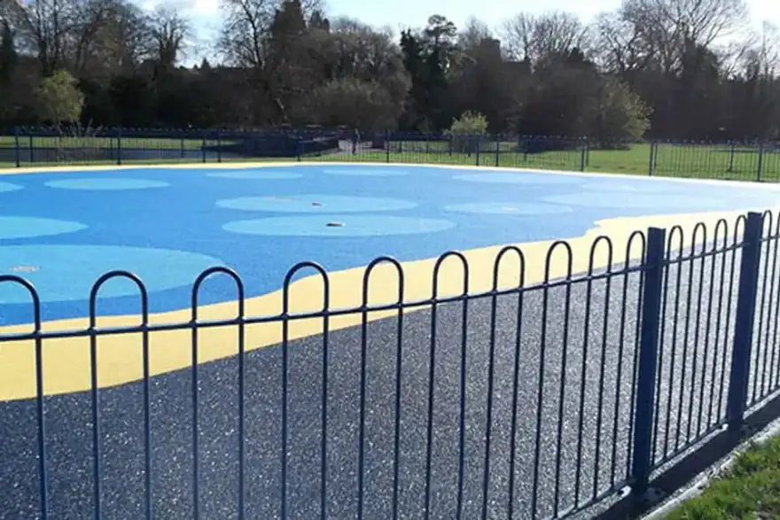 Artificial grass installation by Abacus Playgrounds