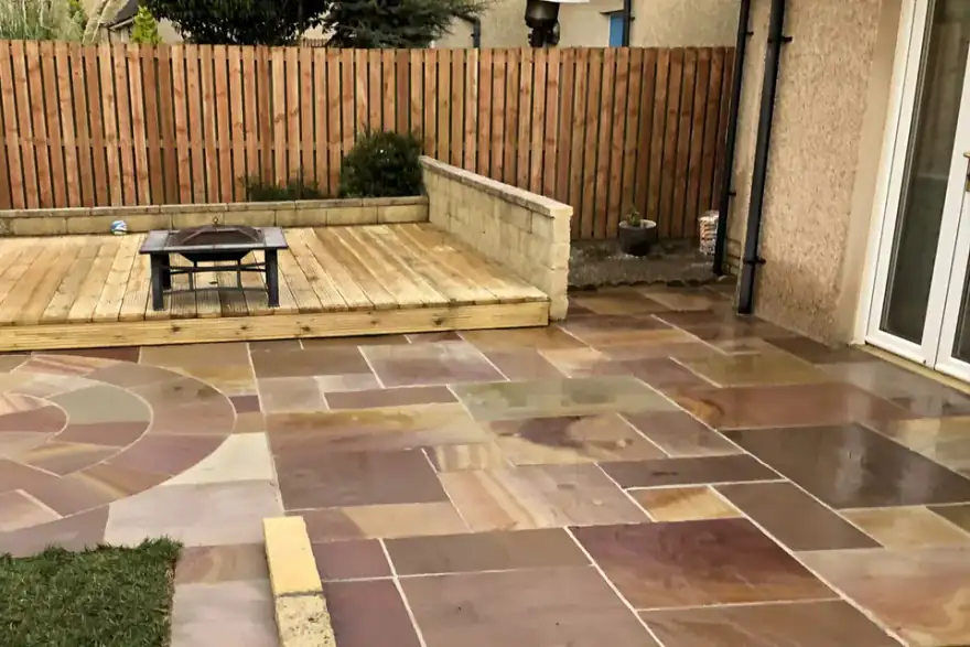 Artificial grass installation by Aberdeen Gardens