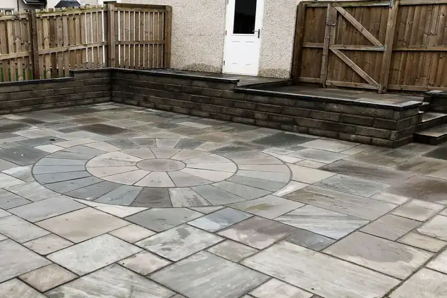 Artificial grass installation by Aberdeen Gardens