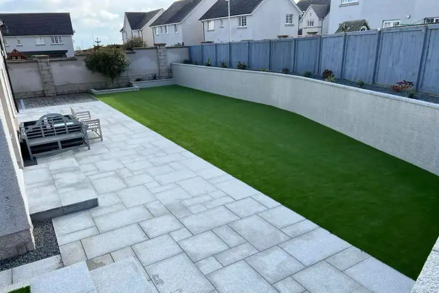 Artificial grass installation by Aberdeen Gardens