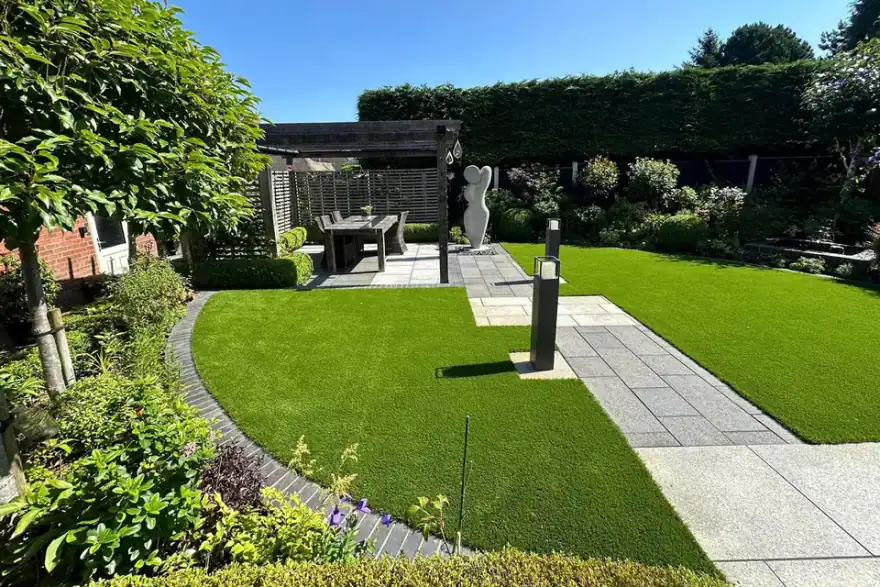 Artificial grass installation by Able Greenscapes - (Driveways, Garden Design Landscaping)