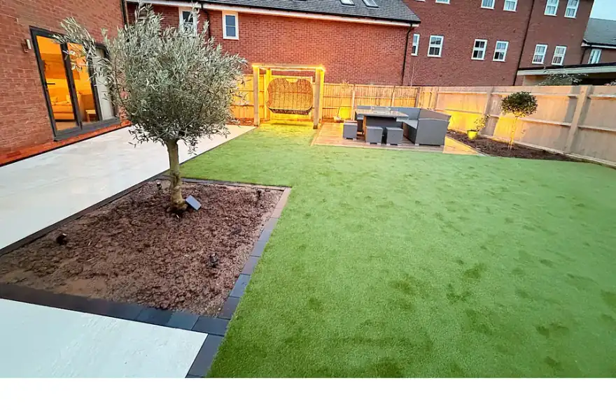 Artificial grass installation by Able Greenscapes - (Driveways, Garden Design Landscaping)