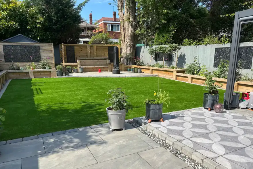 Artificial grass installation by Able Greenscapes - (Driveways, Garden Design Landscaping)