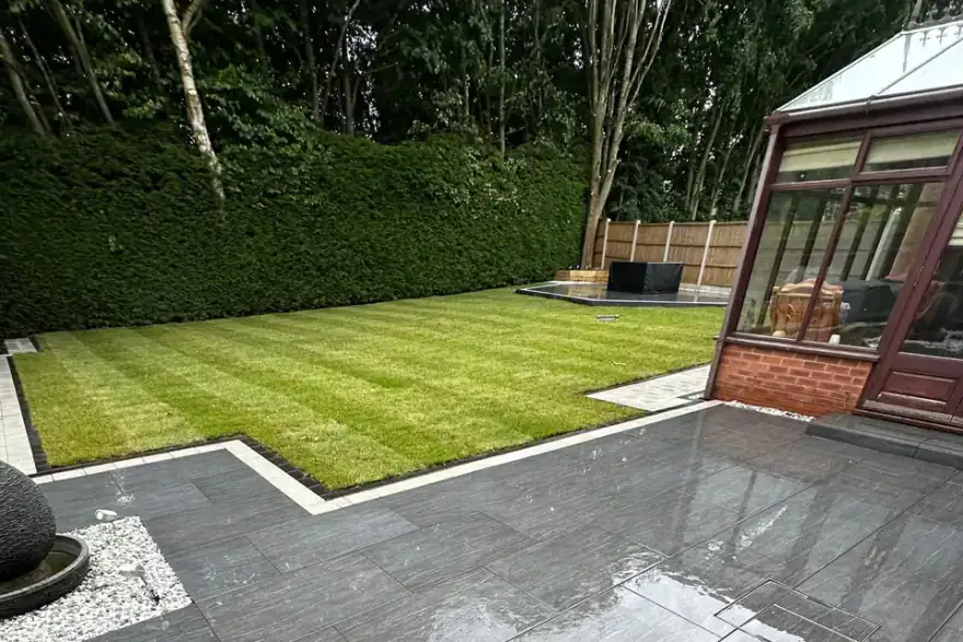 Artificial grass installation by Able Greenscapes - (Driveways, Garden Design Landscaping)