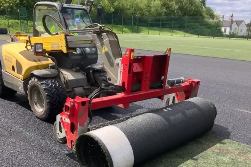 Artificial grass installation by Adsum Sport and Play