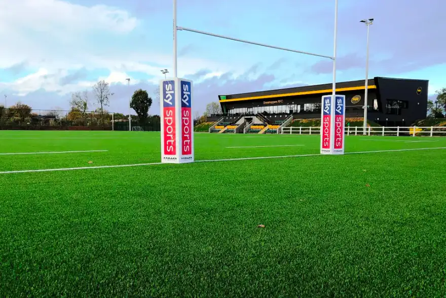 3G Rugby Pitch Installation using DOMO-Duraforce 60m