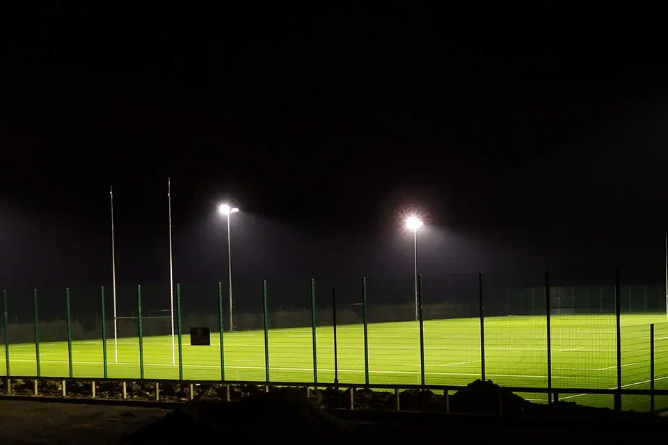 3G, third generation, all weather pItch, synthetic, pitch, Tiger Turf , Floodlighting, fencing.