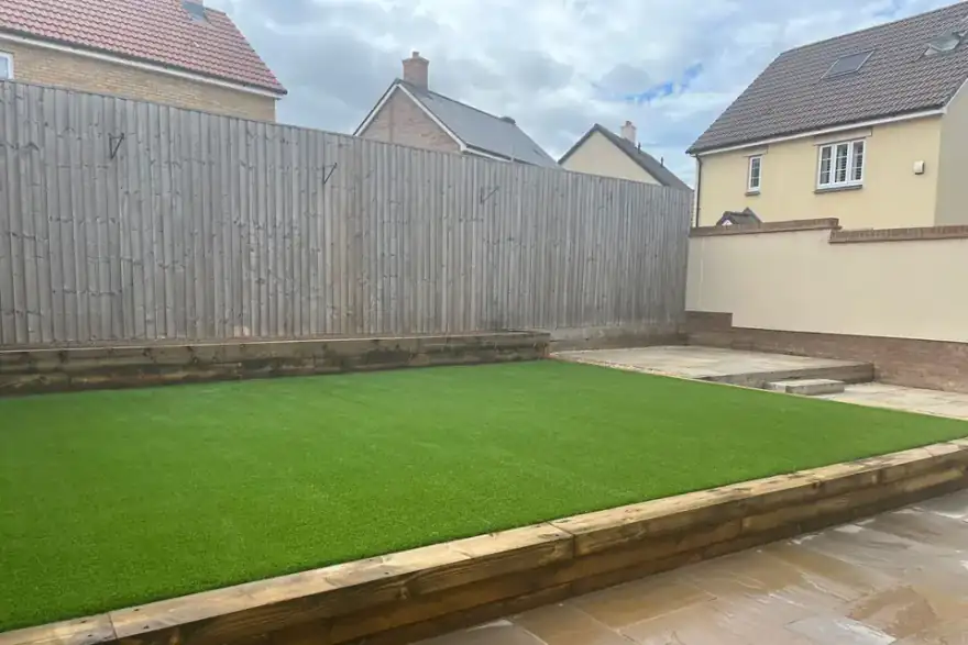 Artificial grass installation by Alfies Landscape Gardening
