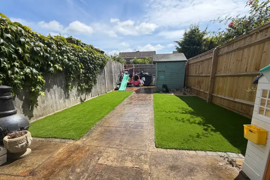 Artificial grass installation by All Seasons Grass