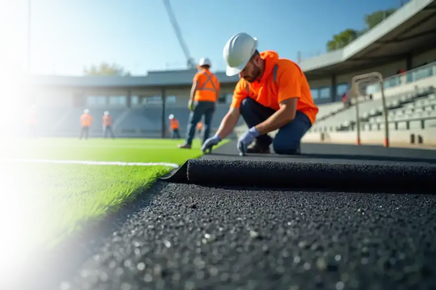 Artificial grass installation by AllSports