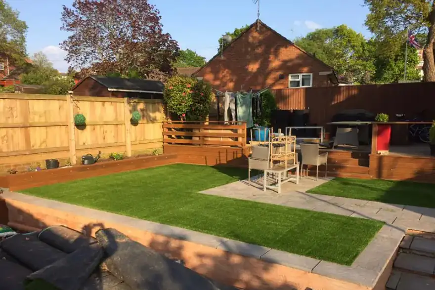 Artificial grass installation by Alpyne Grass