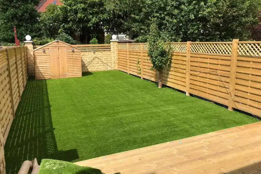 Artificial grass installation by Alternative Grass