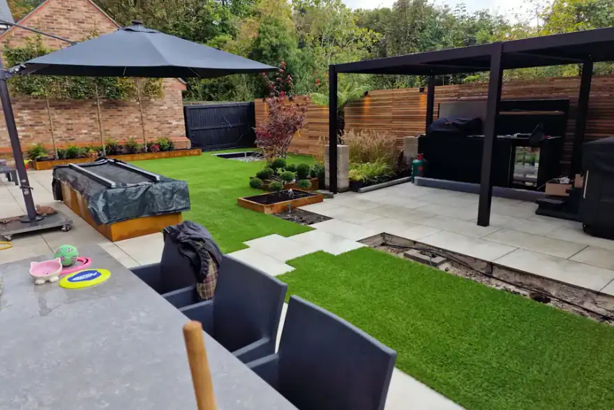 Artificial grass installation by Always Greener Grass - Give your home the garden it deserves