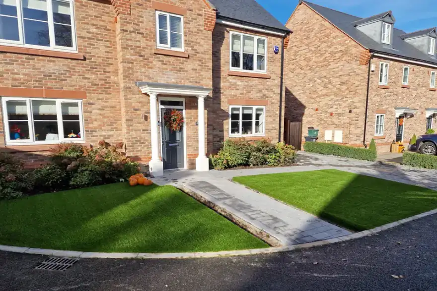 Artificial grass installation by Always Greener Grass - Give your home the garden it deserves