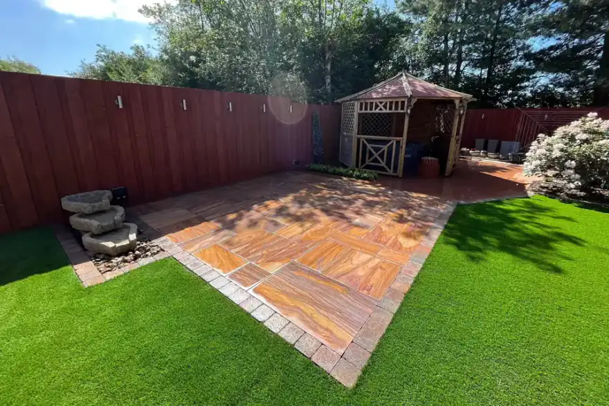 Artificial grass installation by AMAC Landscaping Scotland