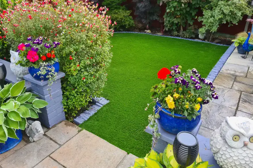 Artificial grass installation by Anglian Artifical Grass