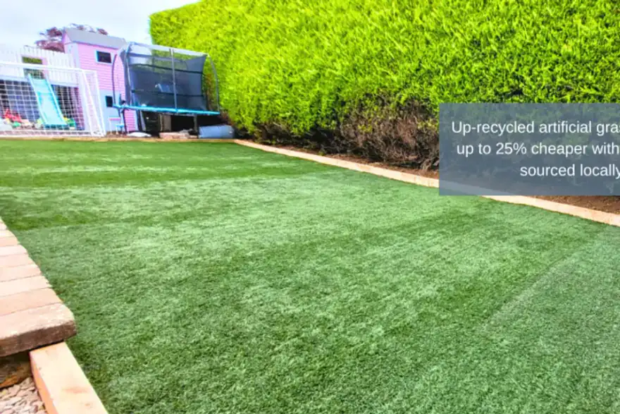 Artificial grass installation by Apex Surfaces