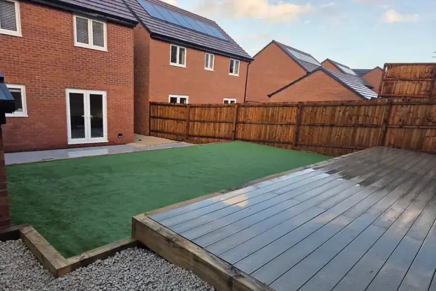 Artificial grass installation by Apple Wood Landscapes & Tree Services