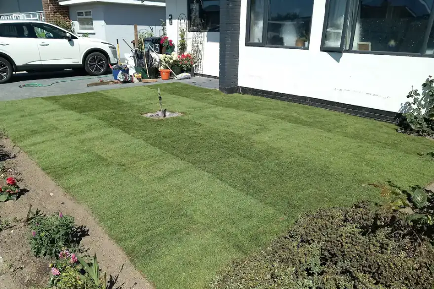 Artificial grass installation by Archer & James