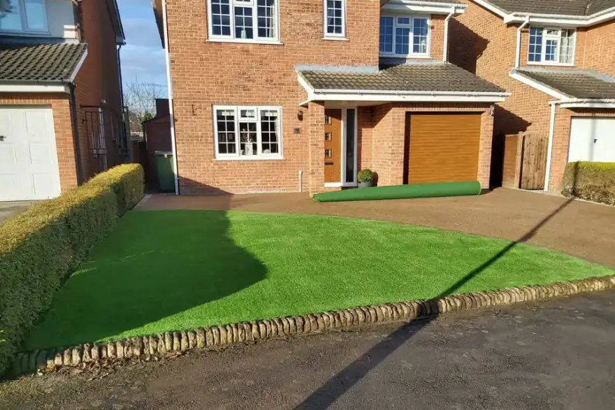 Artificial grass installation by Artificial Grass Huddersfield