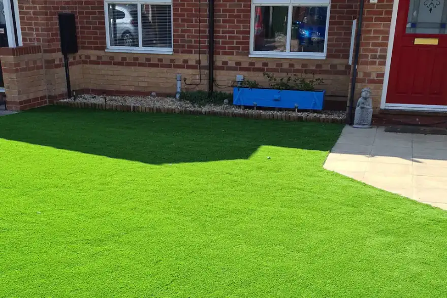 Artificial grass installation by Artificial Grass Leicester