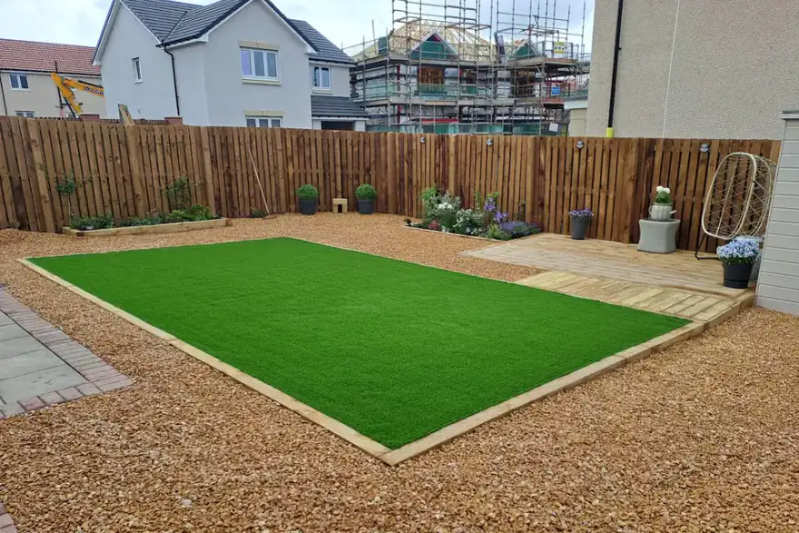 Artificial grass installation by Artificial Turf Scotland