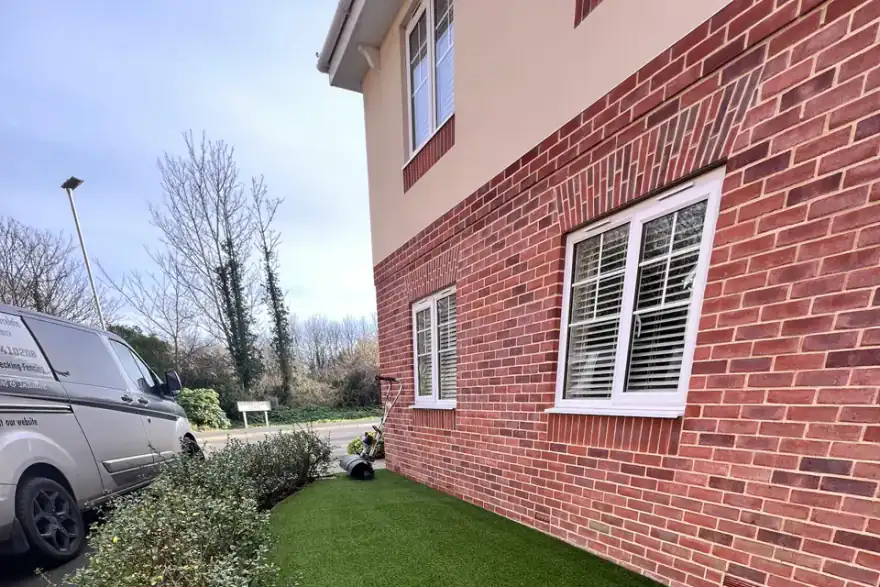 Lush artificial lawn