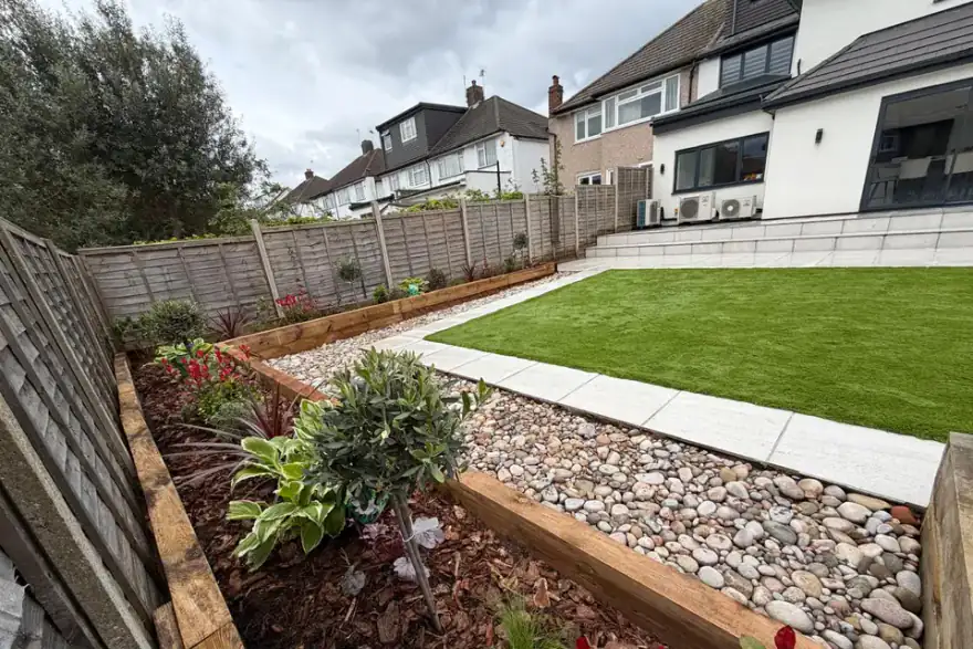 Artificial grass installation by AstarGardens