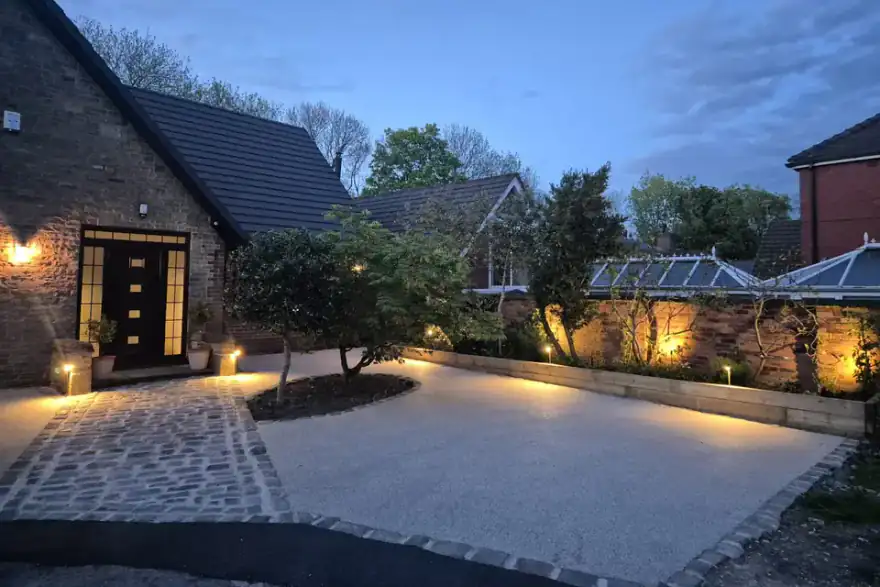 Artificial grass installation by Aurora Resin Driveways