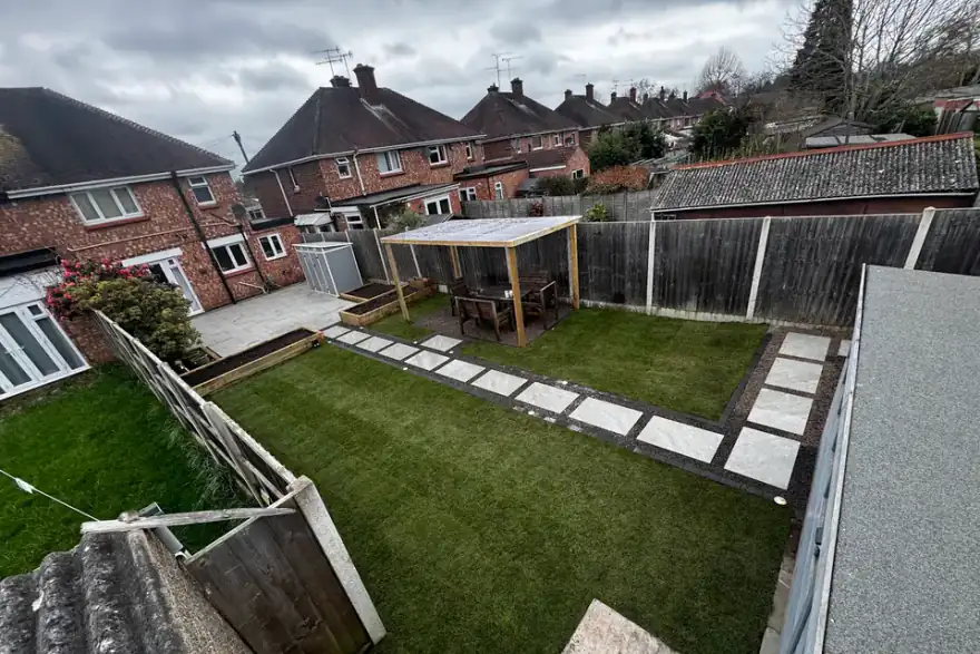 Artificial grass installation by B R Building and Landscapes