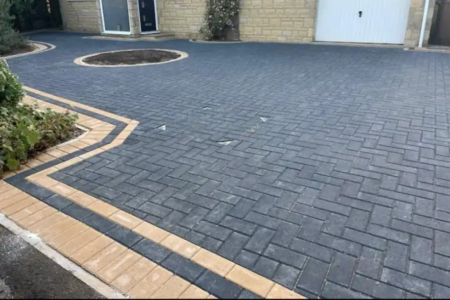 Artificial grass installation by Baseline Drives & Patios