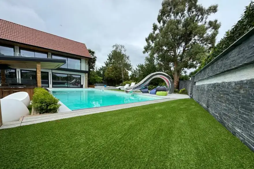 Artificial grass installation by Bath Artificial Grass Company