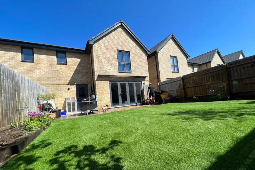 Artificial grass installation by Bath Artificial Grass Company