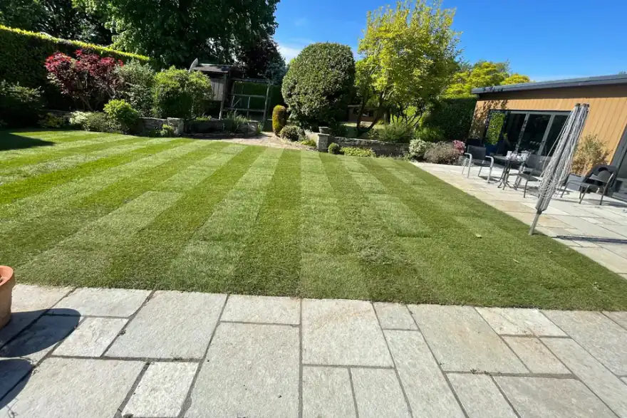 Artificial grass installation by BENI Landscaping