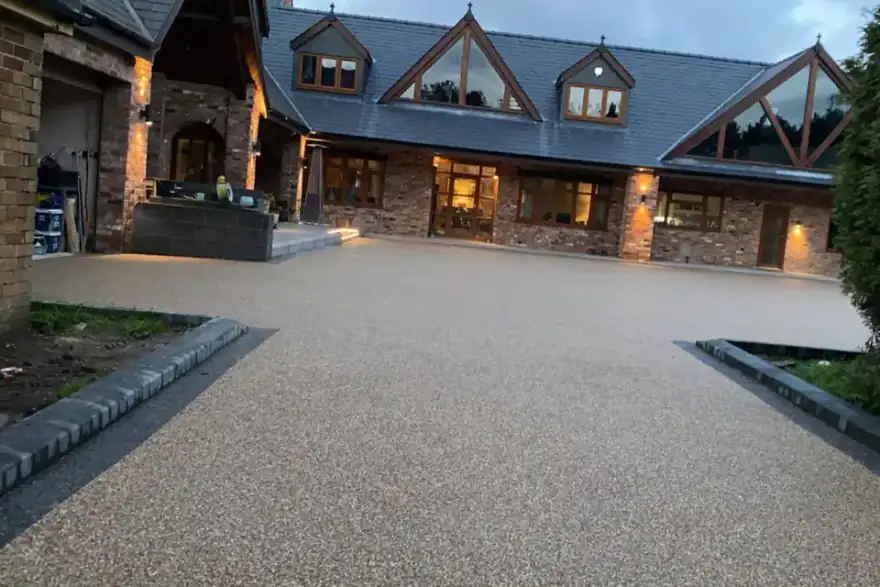 Artificial grass installation by Bespoke Resin