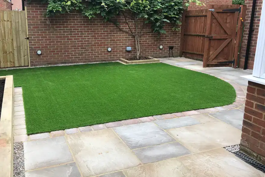 Artificial grass installation by Birch Landscapes