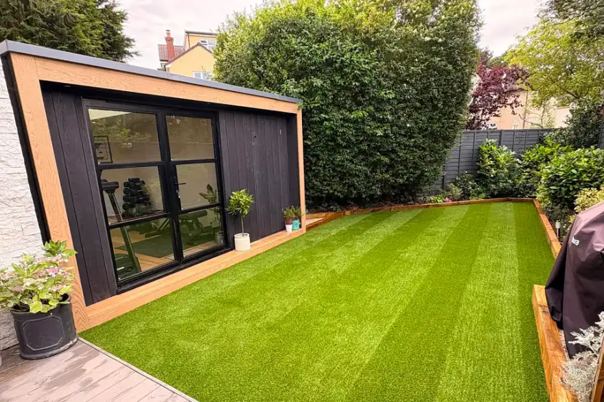 Artificial grass installation by Bristol Artificial Grass Company