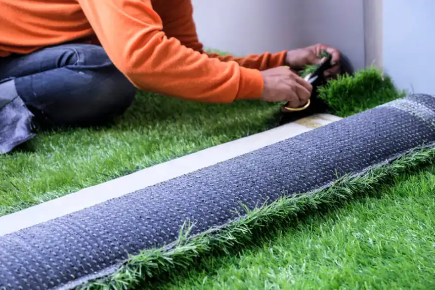 Artificial grass installation by Bullet Fencing & Landscaping