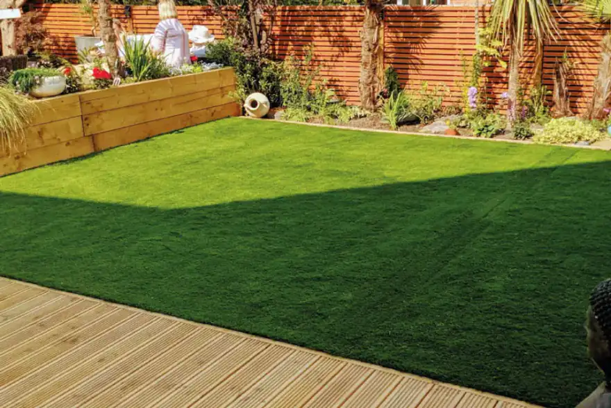 Artificial grass installation by Bury Artificial Grass