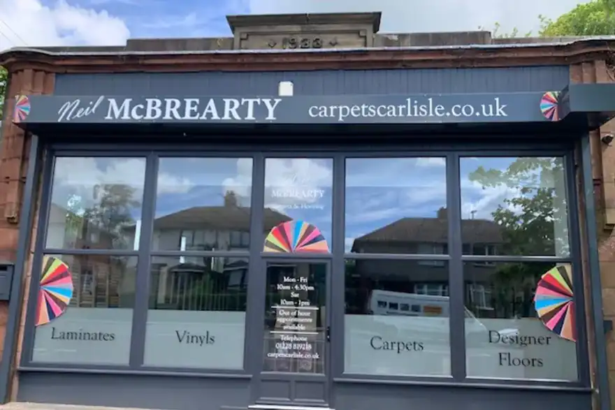 Artificial grass installation by Carpets Carlisle