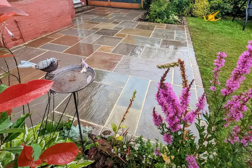 Artificial grass installation by Caspian Landscapes
