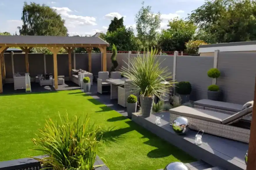 Artificial grass installation by CDM Landscapes Ltd